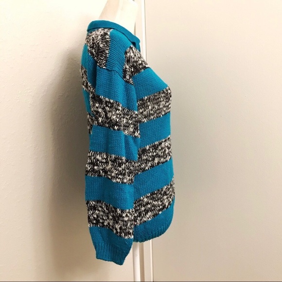 Vintage Rugby Stripe Crew Neck Knit Sweater - Picture 6 of 7